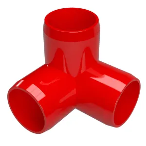 1/2 in. 3-Way PVC Elbow Fitting, Furniture Grade  - Red