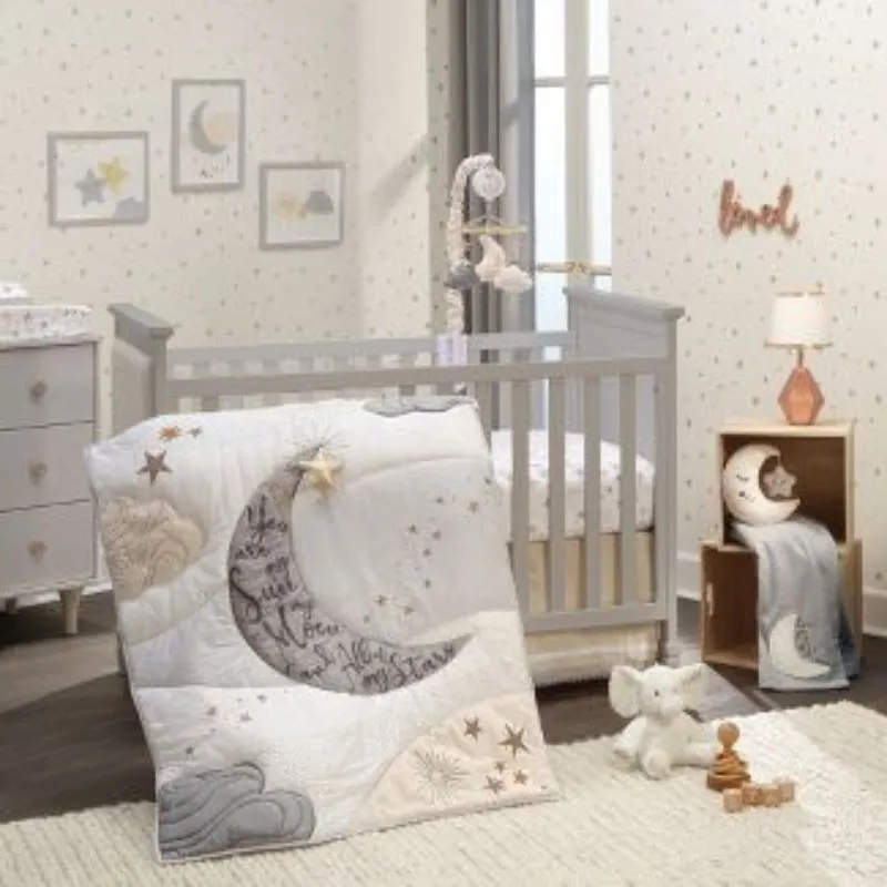 3-Piece Baby Crib Bedding Set