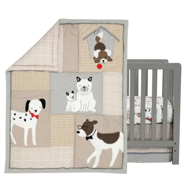 3-Piece Baby Crib Bedding Set