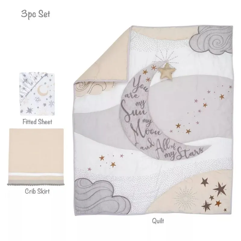 3-Piece Baby Crib Bedding Set