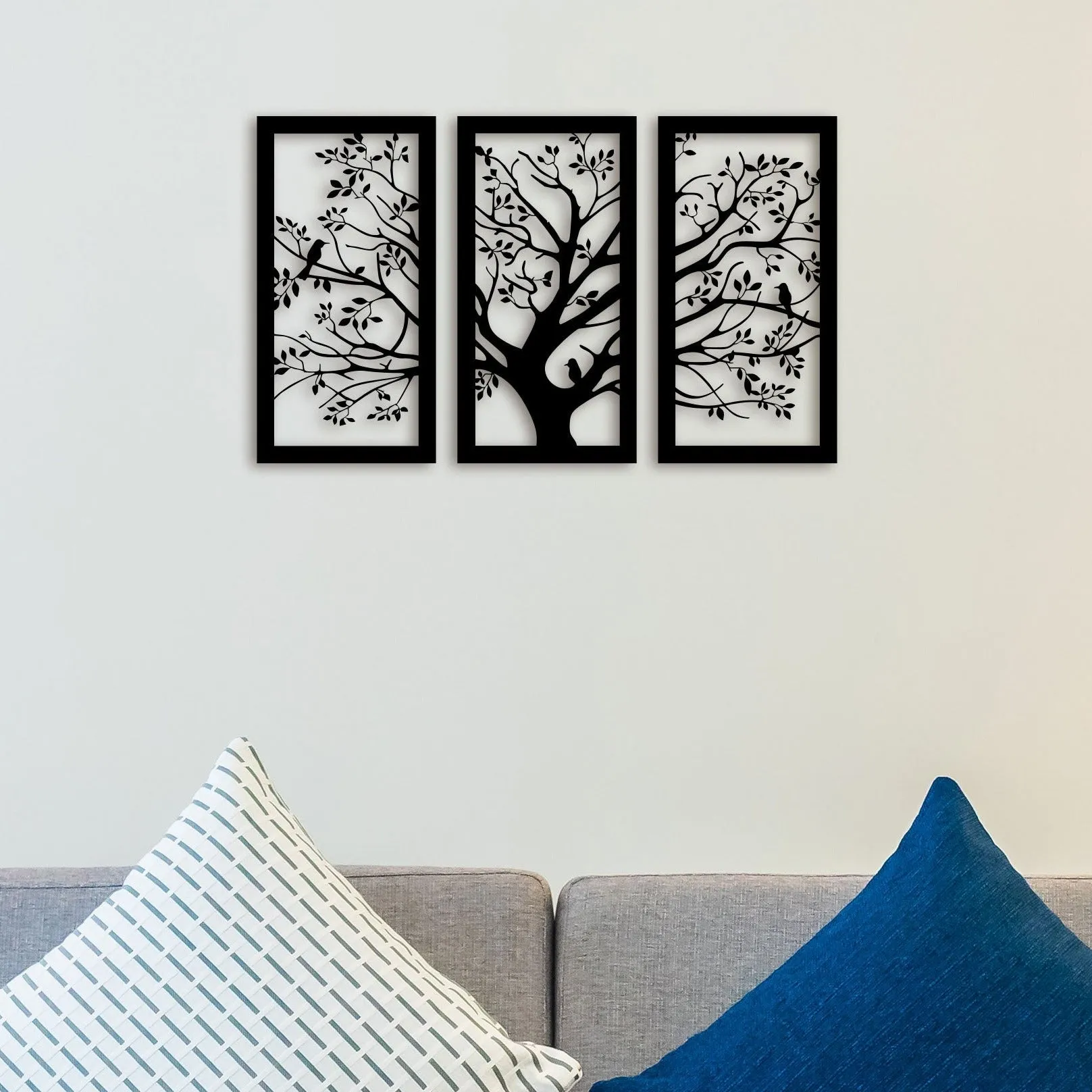 3 Piece Big Tree Metal Wall Art