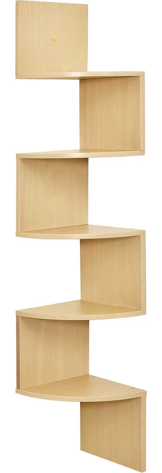 5-Tier Corner Wall Shelves - Floating, Tiered Storage Organizer For Bedrooms