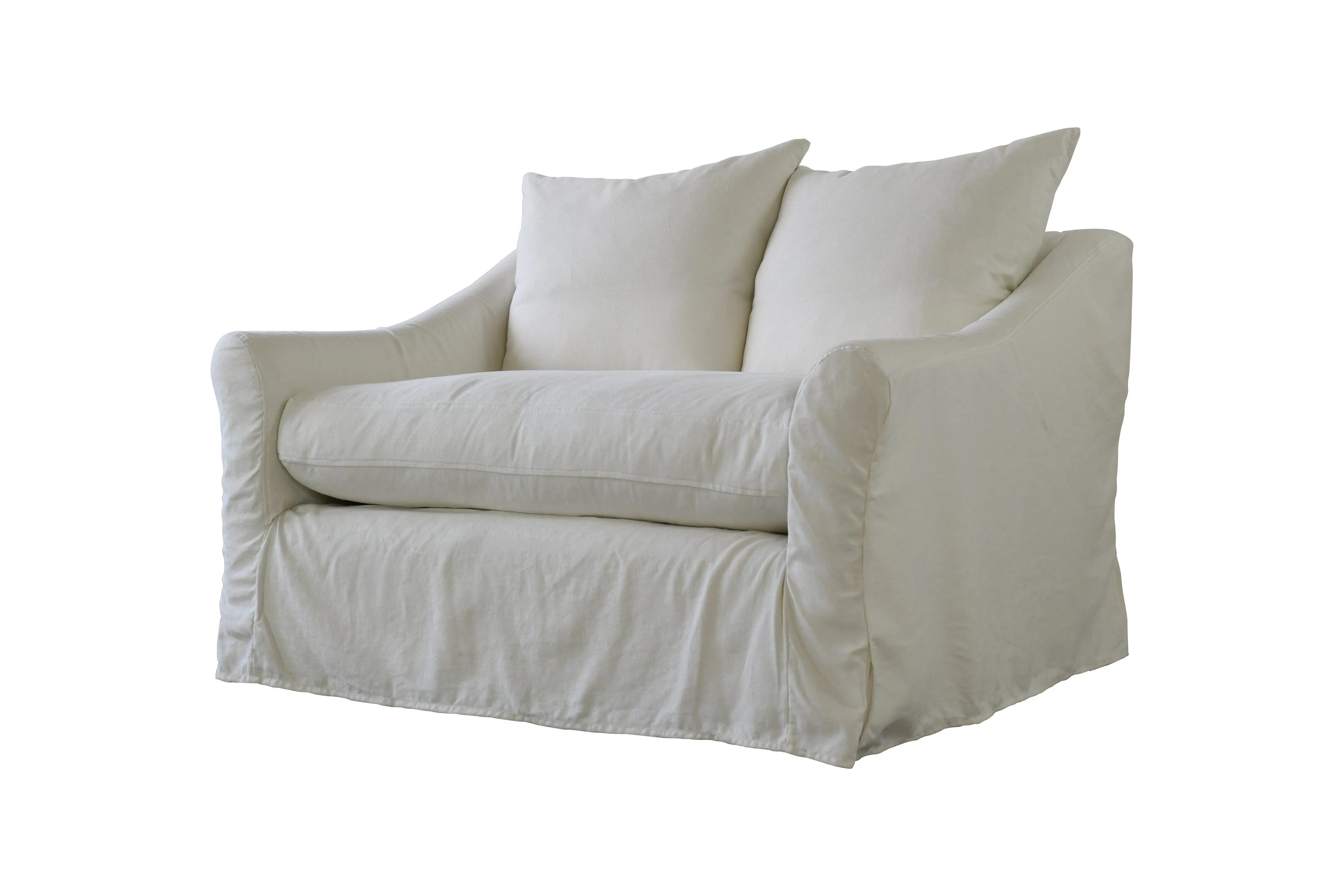 Alice | 2 Seater Extra Loose Cover | Marque Ivory