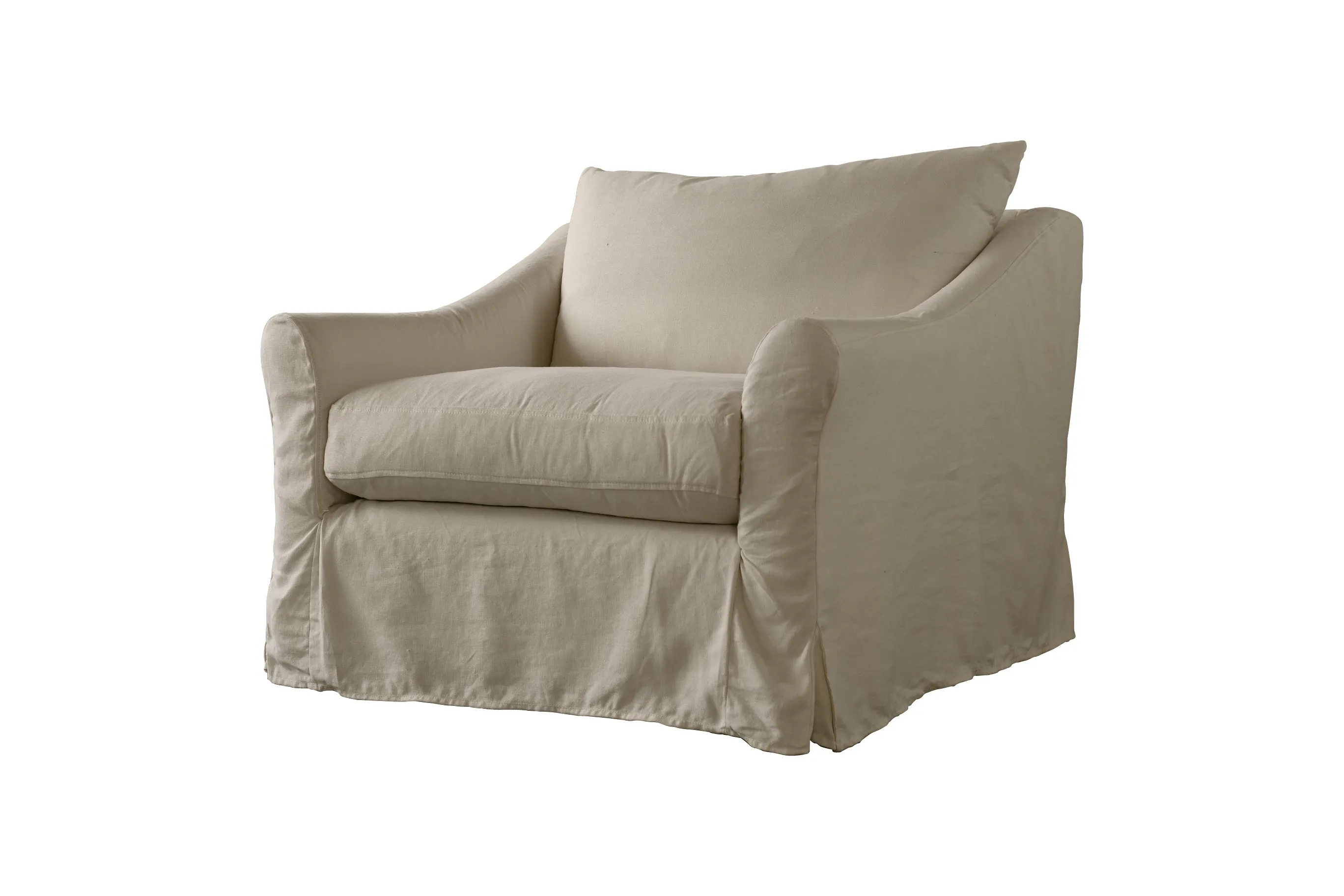 Alice | Love Seat Extra Loose Cover | Marque Natural