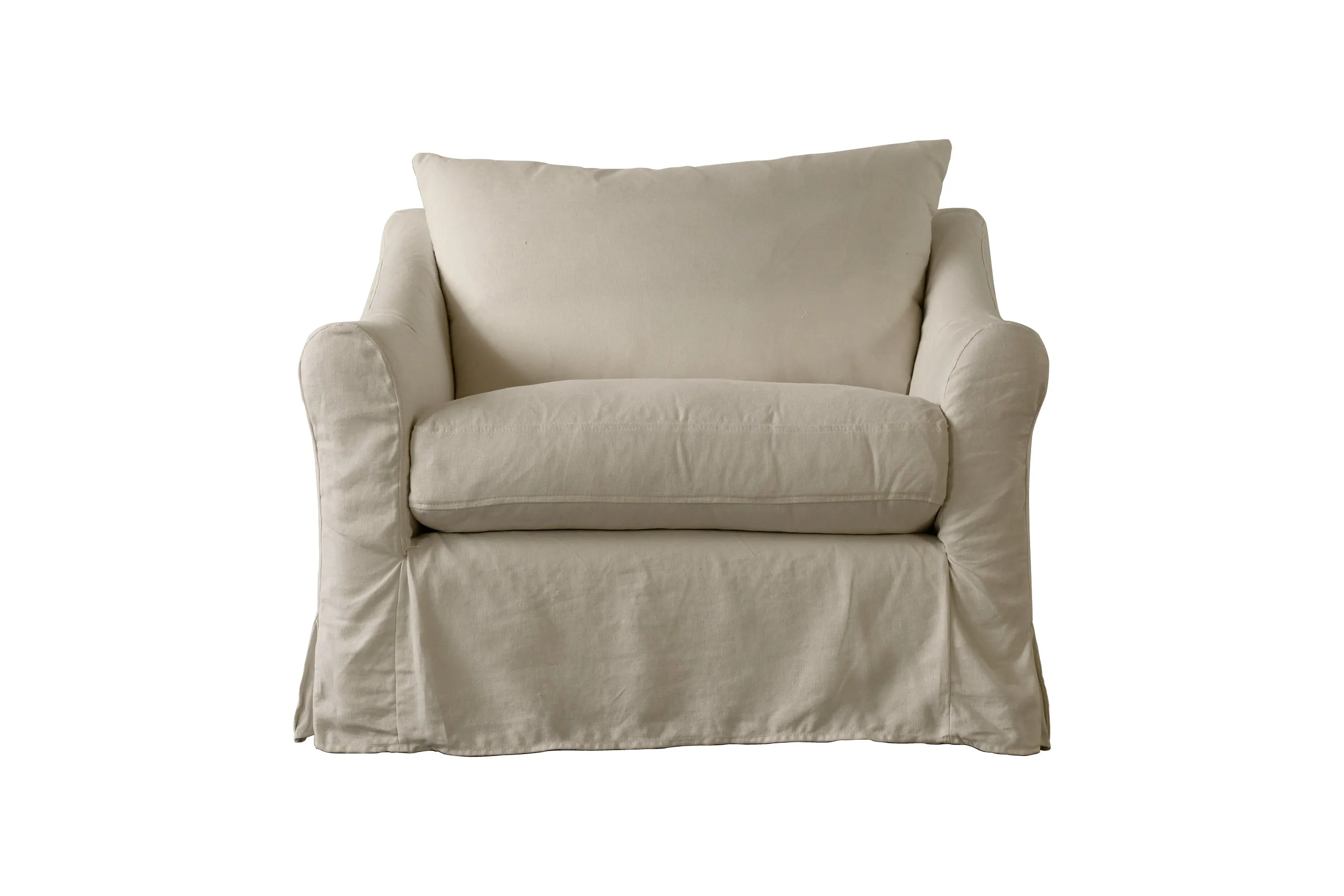 Alice | Love Seat Extra Loose Cover | Marque Natural