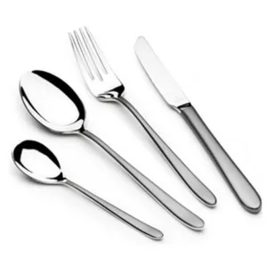 Arshia Stainless Steel Cutlery Sets 50pcs Silver Matte