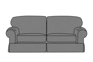 Banbury | 3 Seater Extra Loose Cover | Shaftesbury Grey