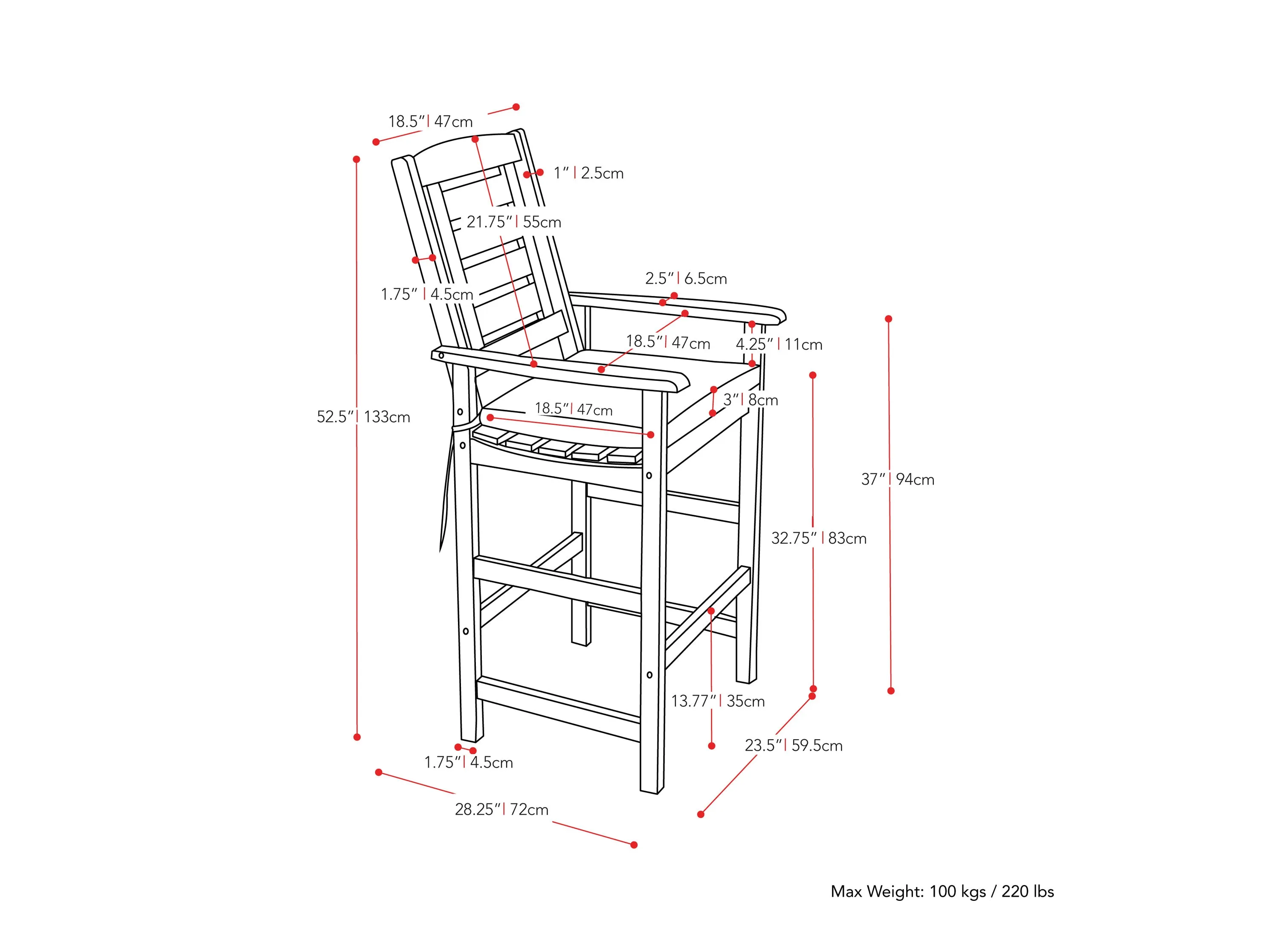 Bar Bistro Set, 5pc