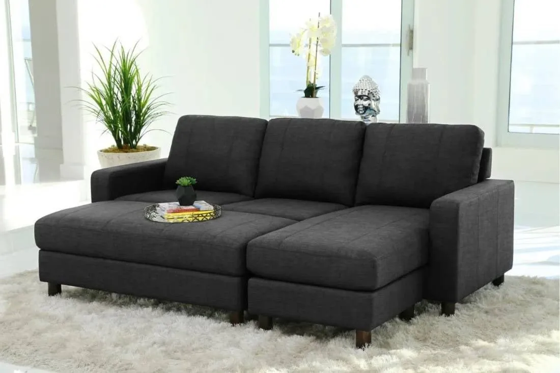 Barrel 6 Seater L Shape Sofa For Living Room | 6 seater sofa set