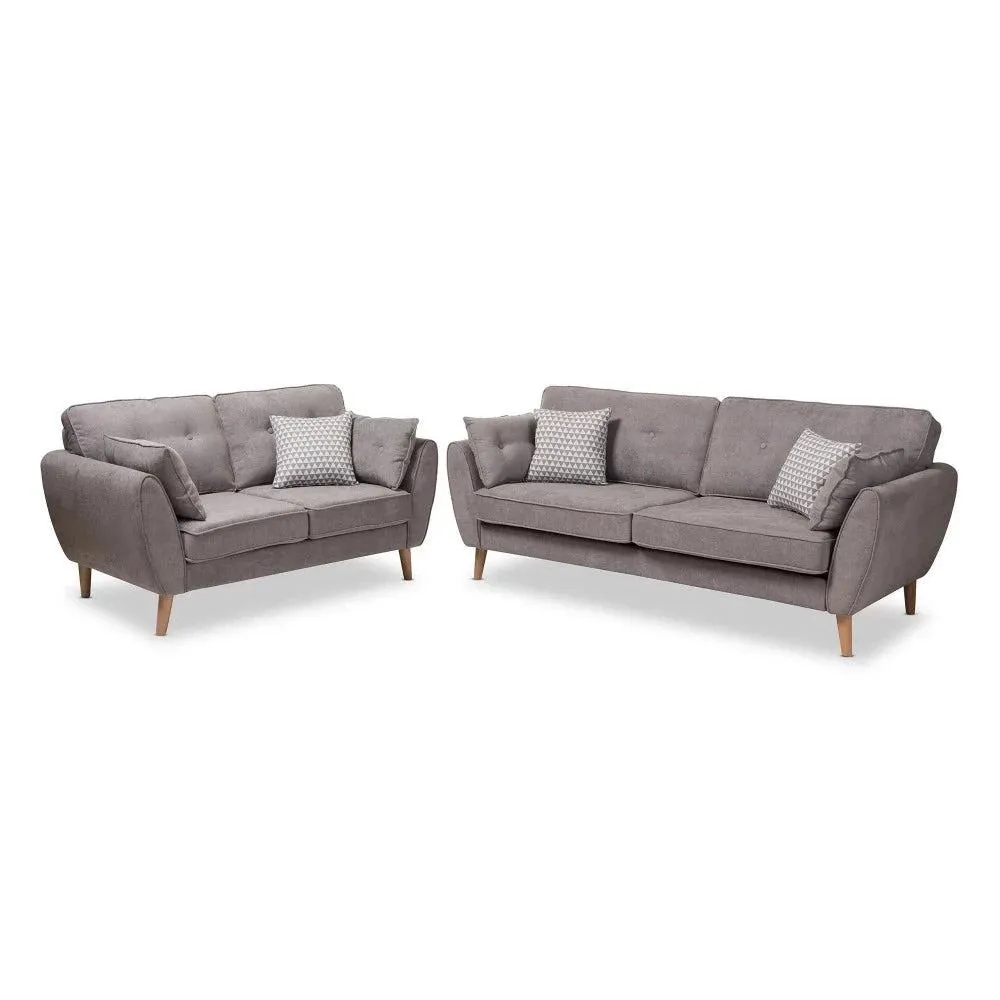 Baxton Straight Line Sofa Set