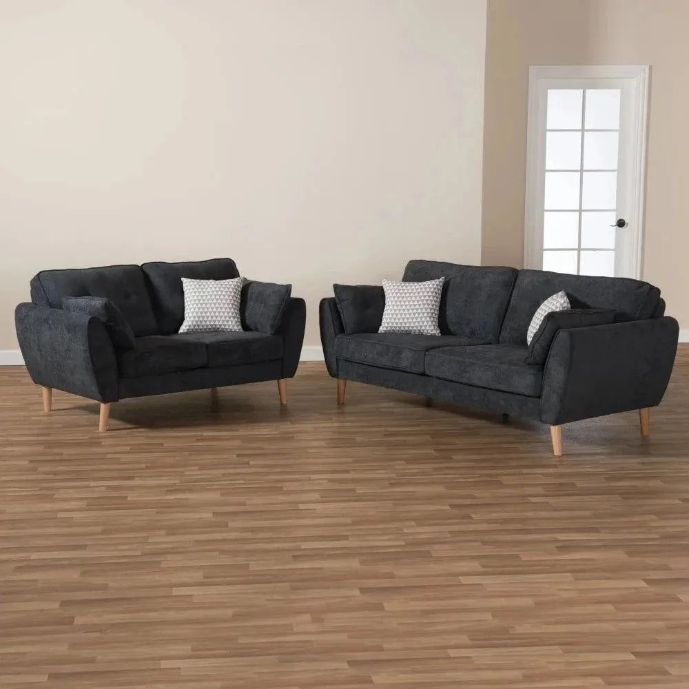 Baxton Straight Line Sofa Set