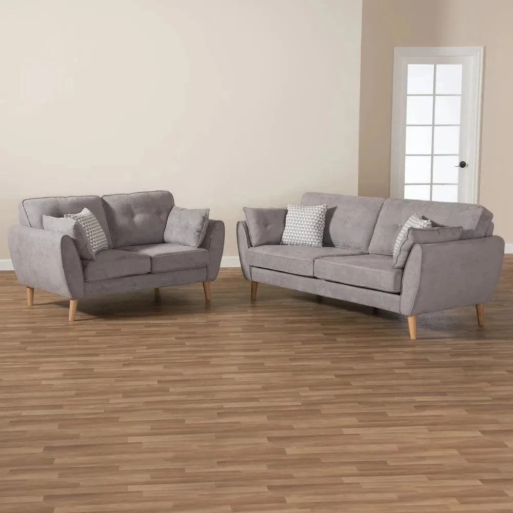 Baxton Straight Line Sofa Set