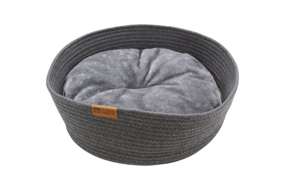 BeOneBreed Cat Cuddler Dark Gray Cat Bed