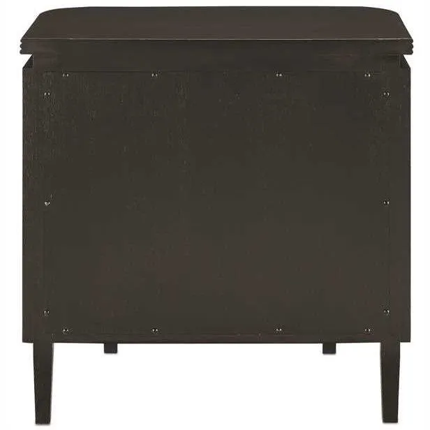 Black Florale Nightstand