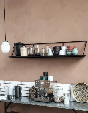 Black Nordic Slim Shelf