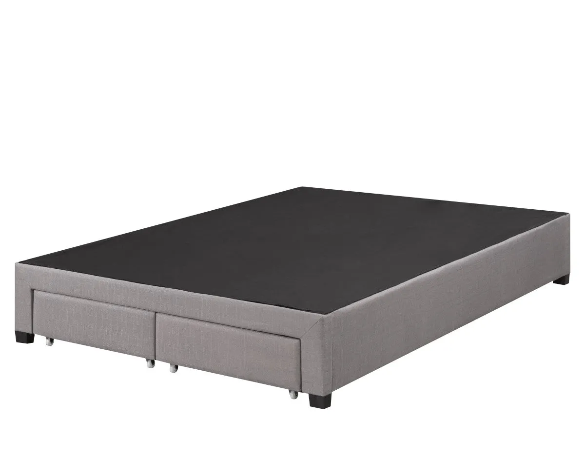 Bradley Full Platform Bed Base, Grey