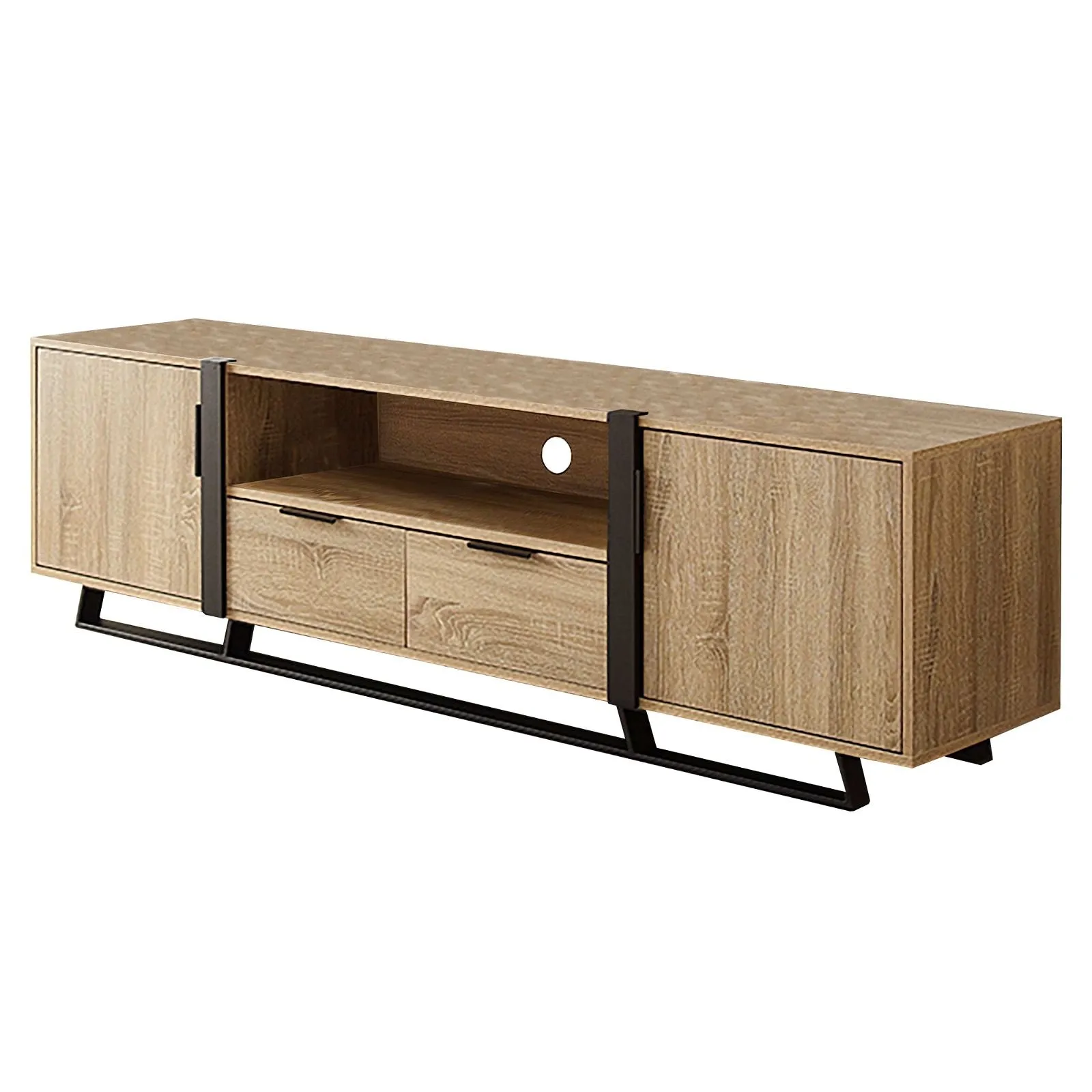 CAPRI Entertainment Unit, TV Cabinet, TV Unit - Oak by Criterion