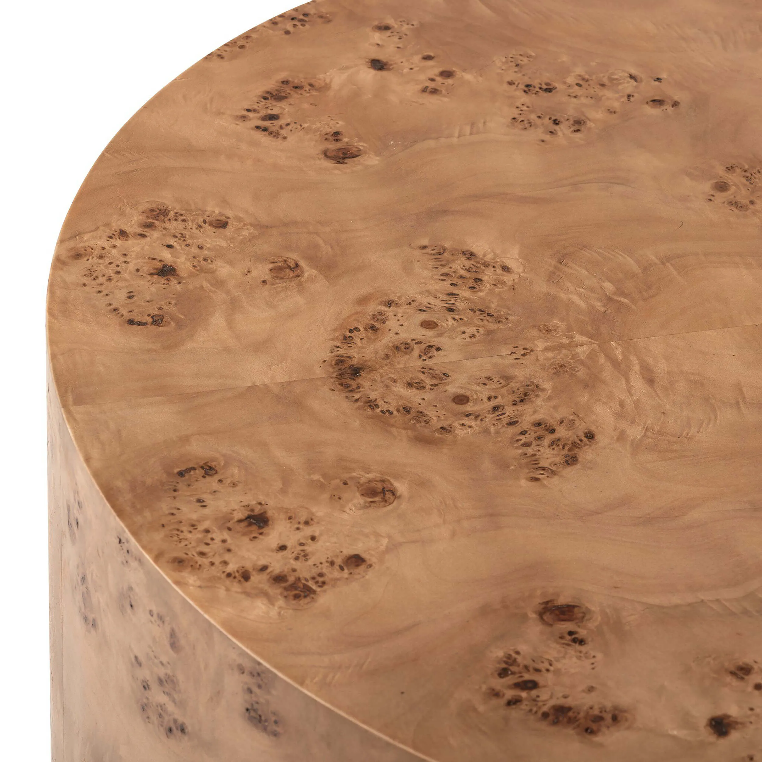 Caya Coffee Table, Caramel Burl