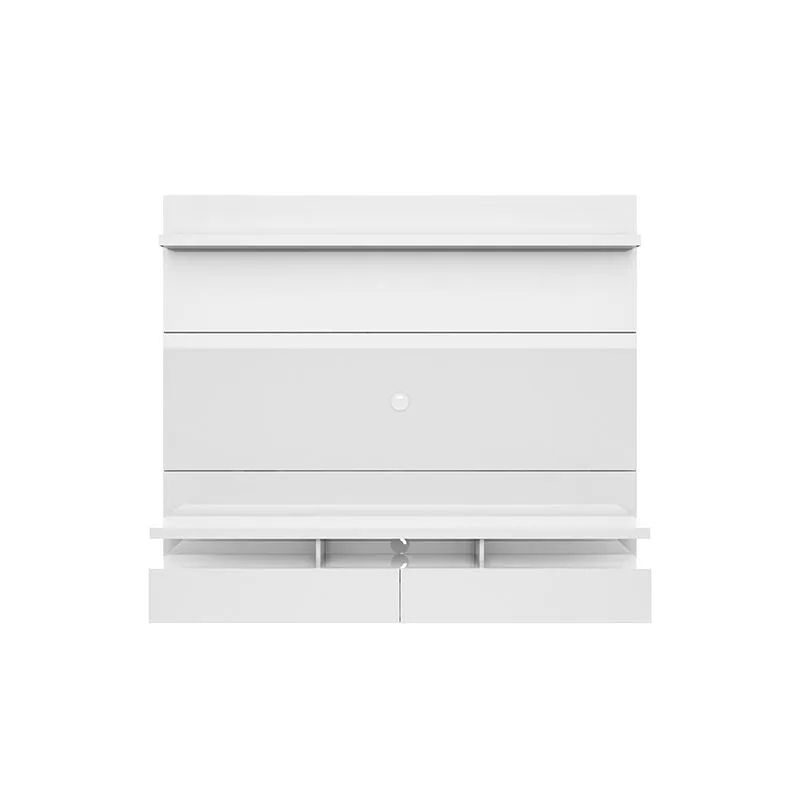 City 1.8 Floating Wall Theater Entertainment Center in White Gloss