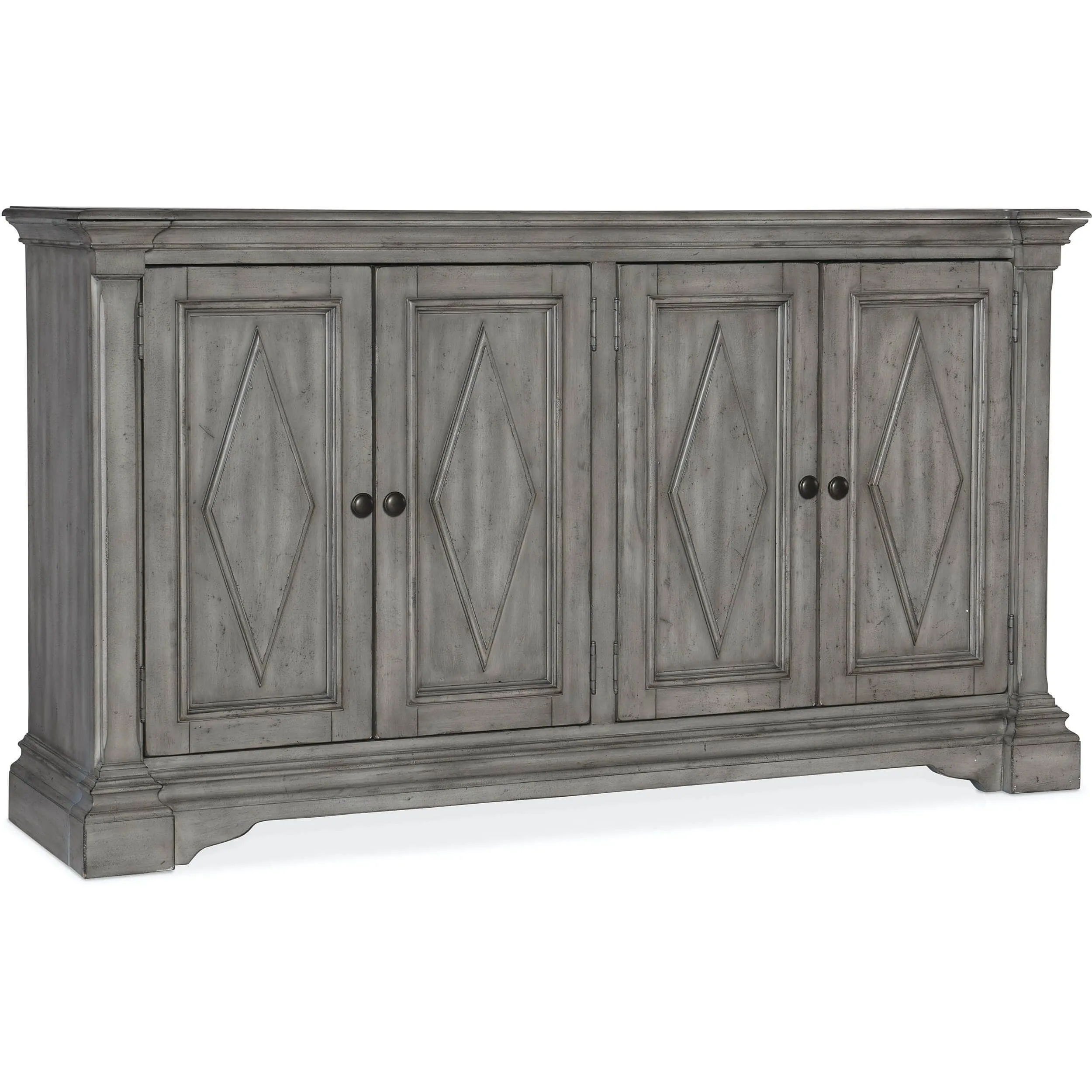 Commerce & Market 4 Door Cabinet, Gray