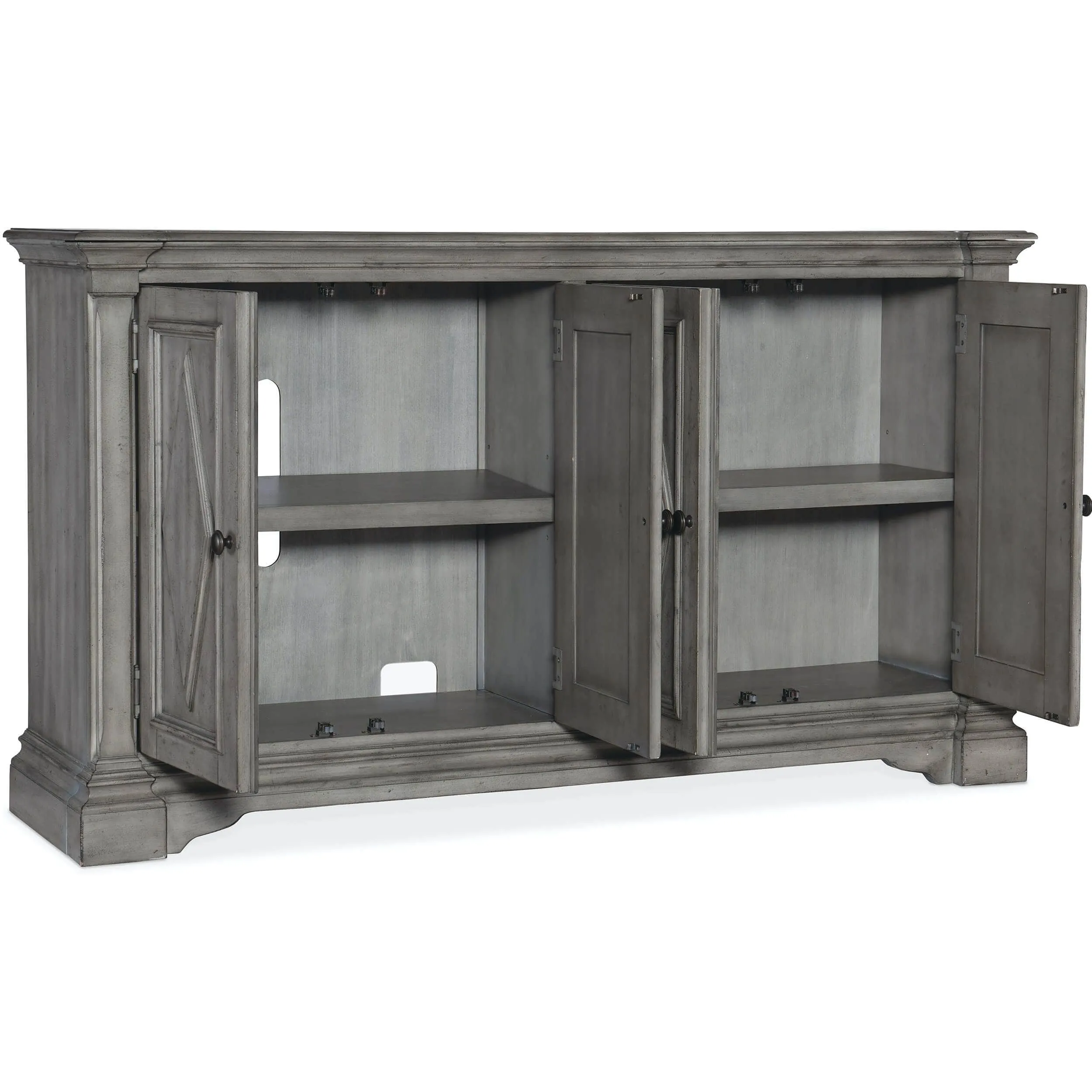 Commerce & Market 4 Door Cabinet, Gray