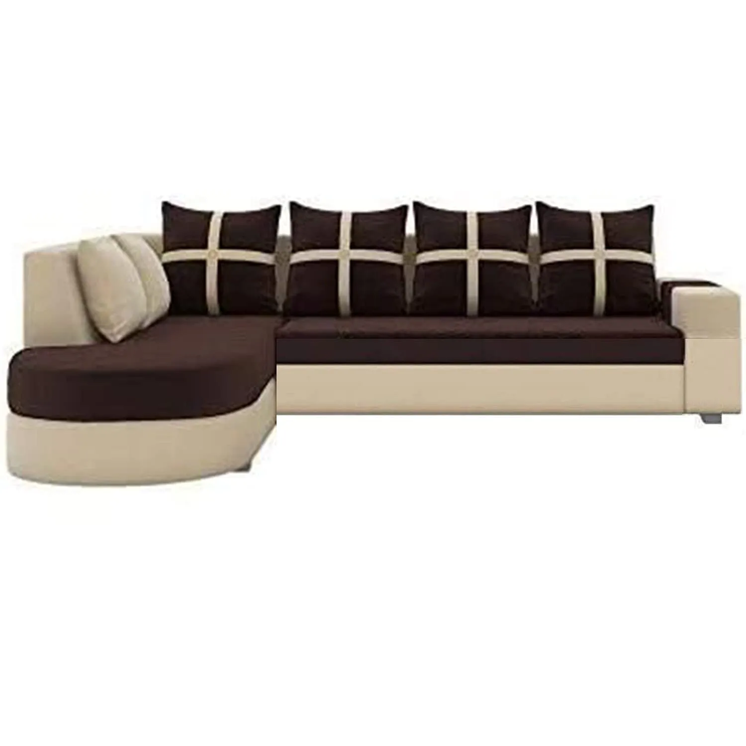 Dalton L Shape Fabric Sofa for Living Room