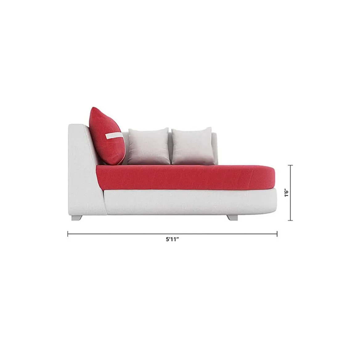 Dalton L Shape Fabric Sofa for Living Room