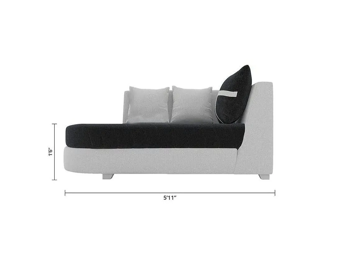 Dalton L Shape Fabric Sofa for Living Room