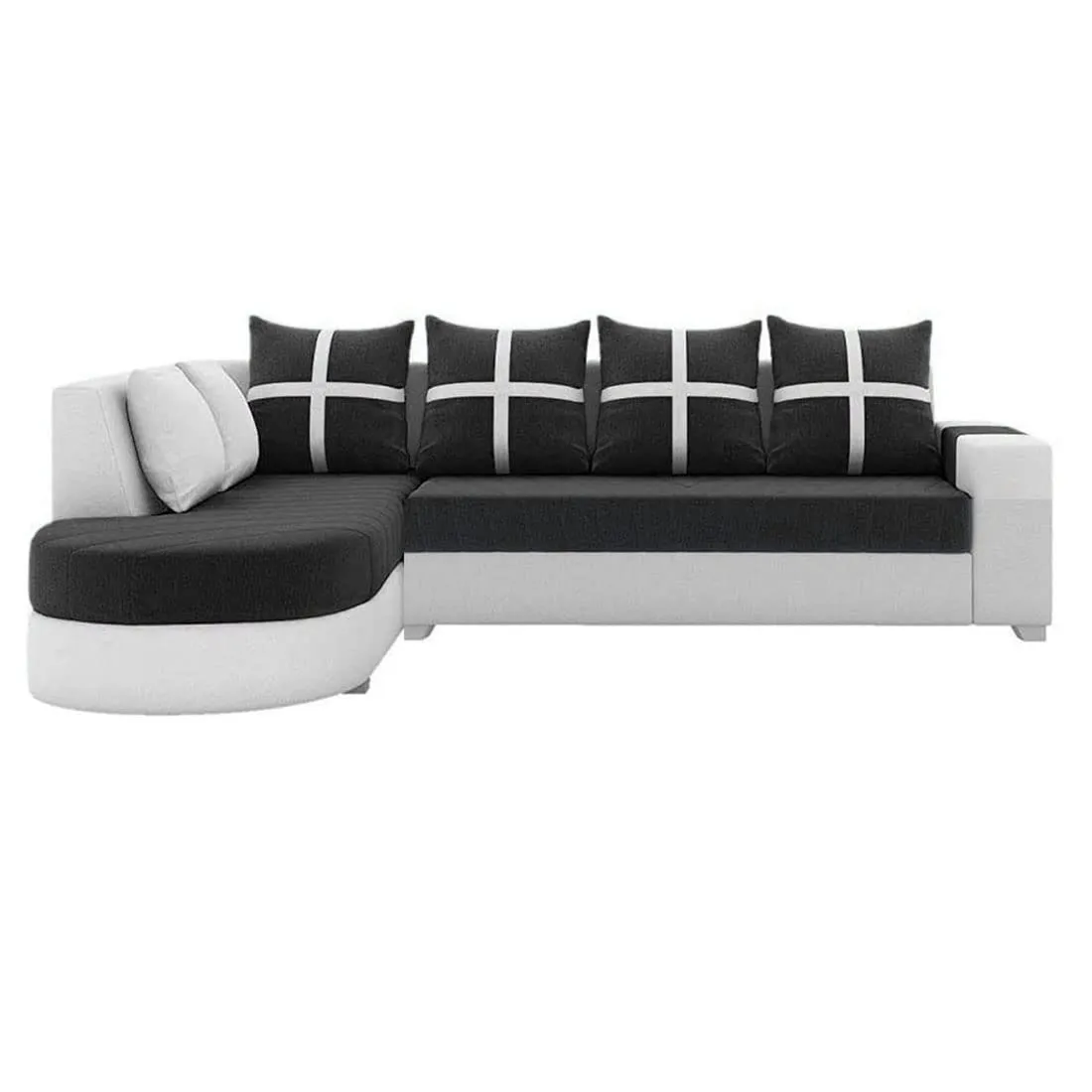 Dalton L Shape Fabric Sofa for Living Room