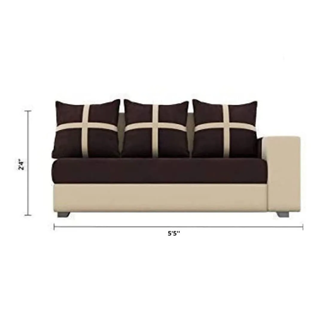 Dalton L Shape Fabric Sofa for Living Room