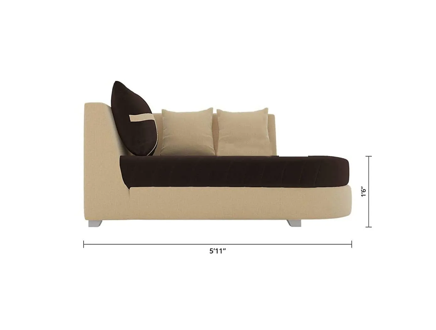 Dalton L Shape Fabric Sofa for Living Room