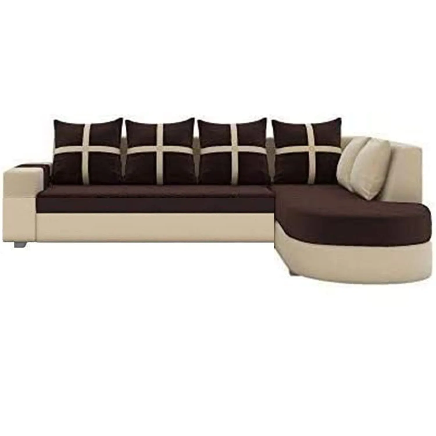 Dalton L Shape Fabric Sofa for Living Room