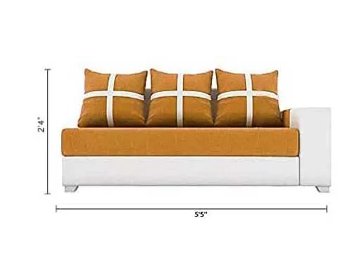 Dalton L Shape Fabric Sofa for Living Room