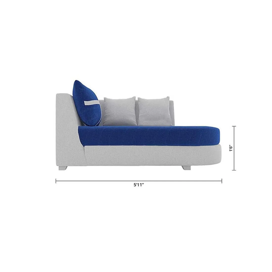 Dalton L Shape Fabric Sofa for Living Room