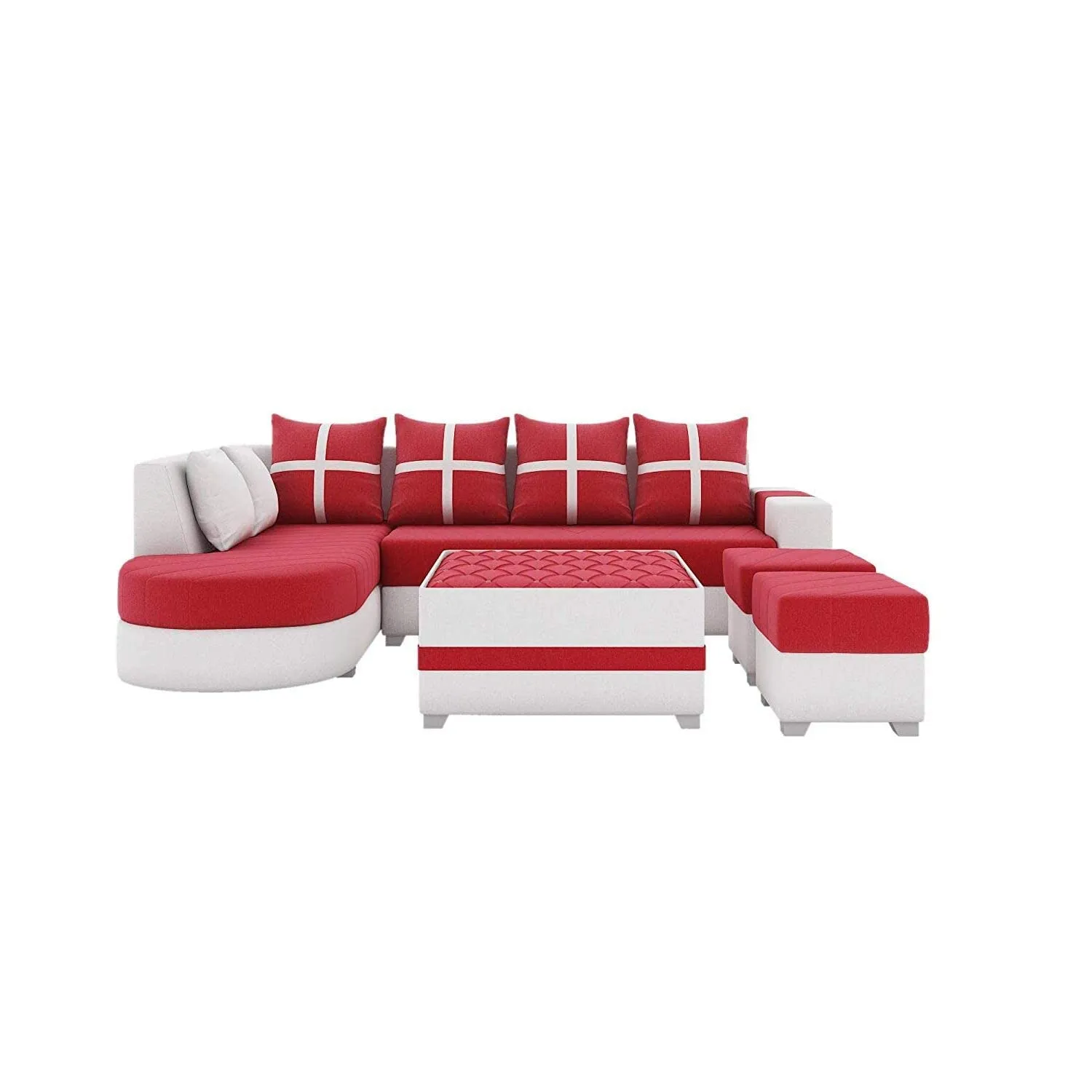 Dalton L Shape Fabric Sofa for Living Room