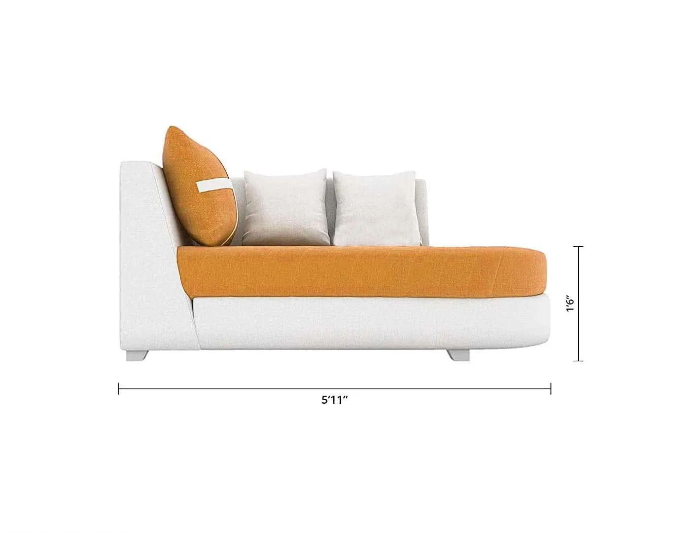 Dalton L Shape Fabric Sofa for Living Room