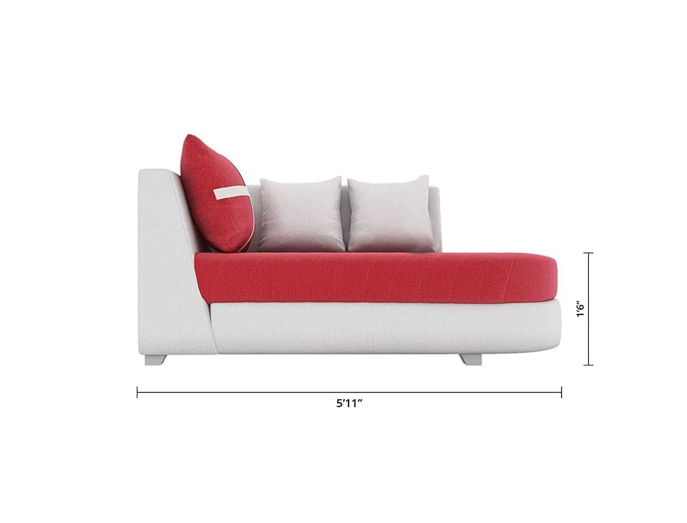 Dalton L Shape Fabric Sofa for Living Room