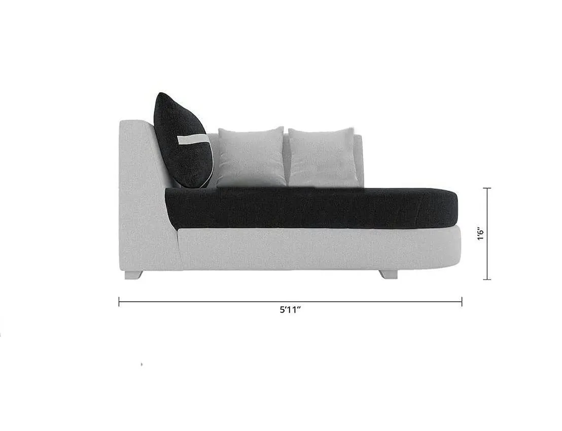 Dalton L Shape Fabric Sofa for Living Room