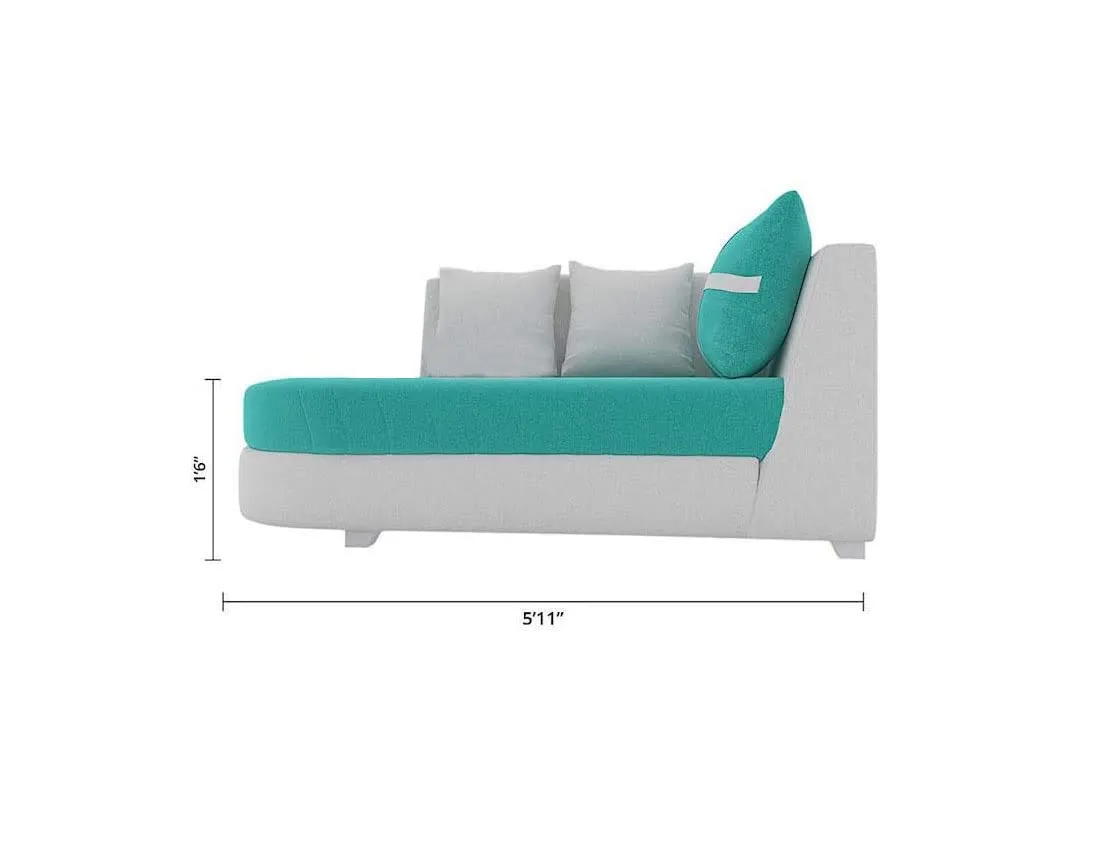 Dalton L Shape Fabric Sofa for Living Room