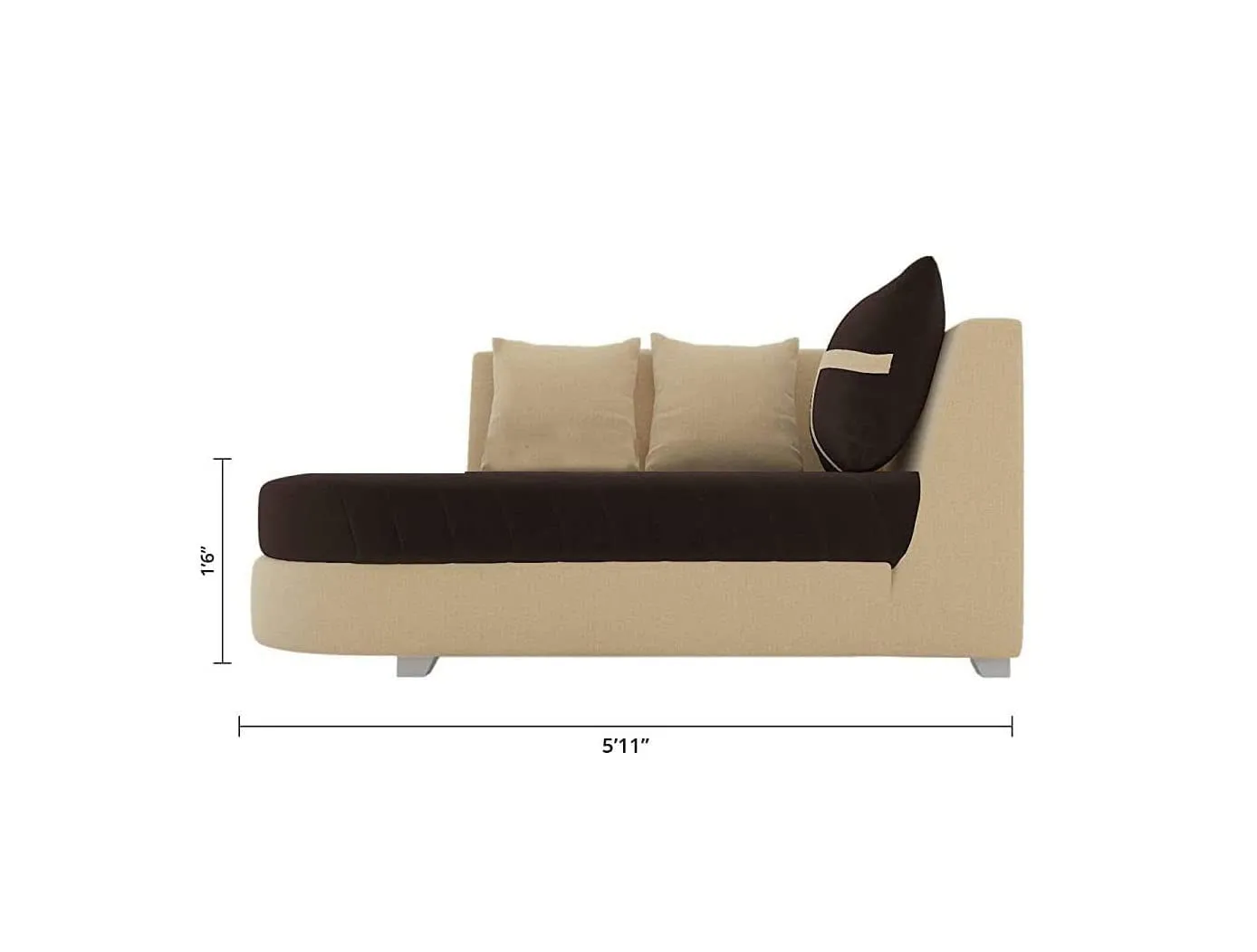 Dalton L Shape Fabric Sofa for Living Room