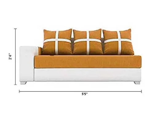 Dalton L Shape Fabric Sofa for Living Room