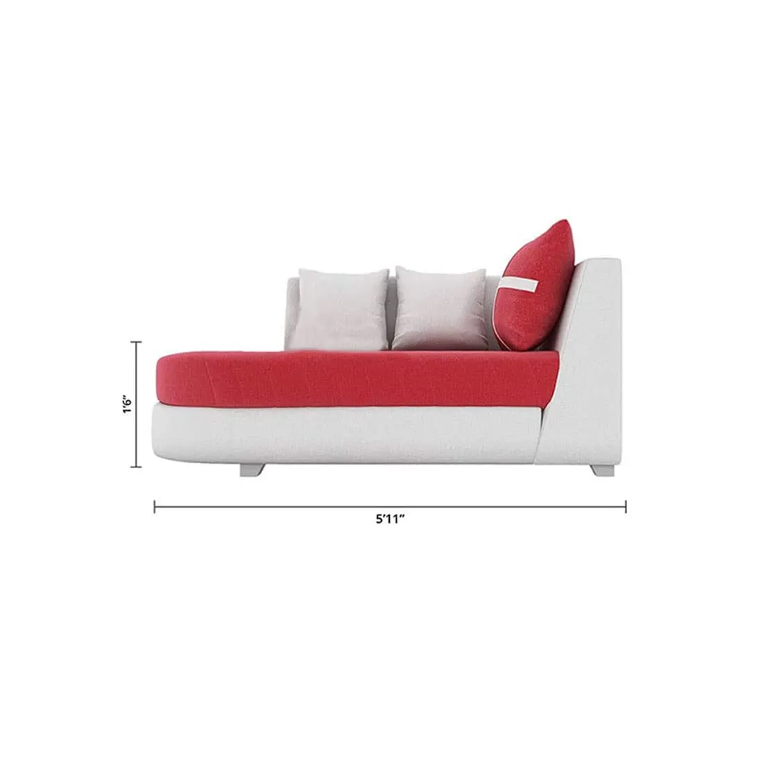 Dalton L Shape Fabric Sofa for Living Room