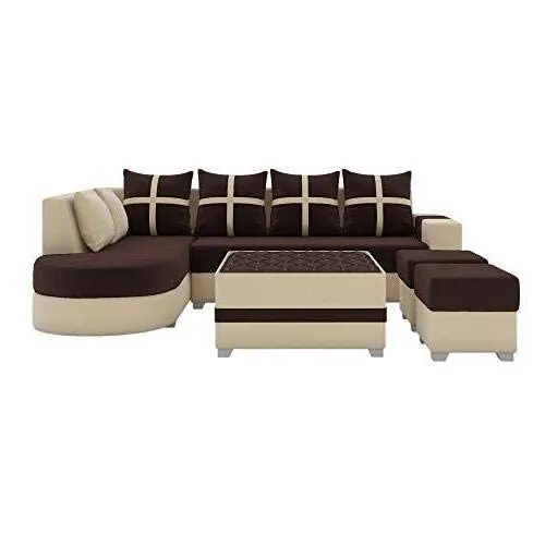 Dalton L Shape Fabric Sofa for Living Room