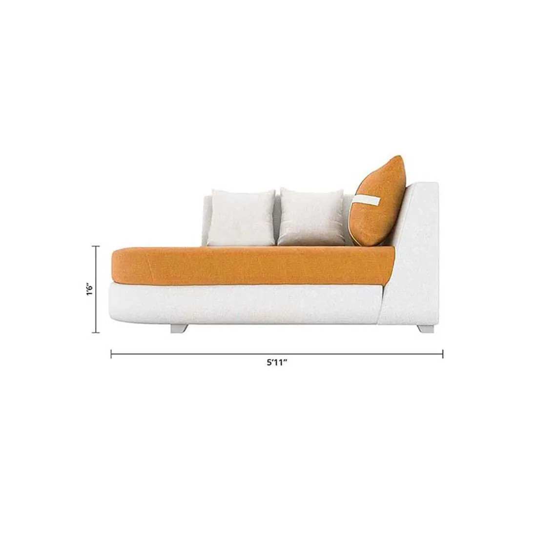 Dalton L Shape Fabric Sofa for Living Room