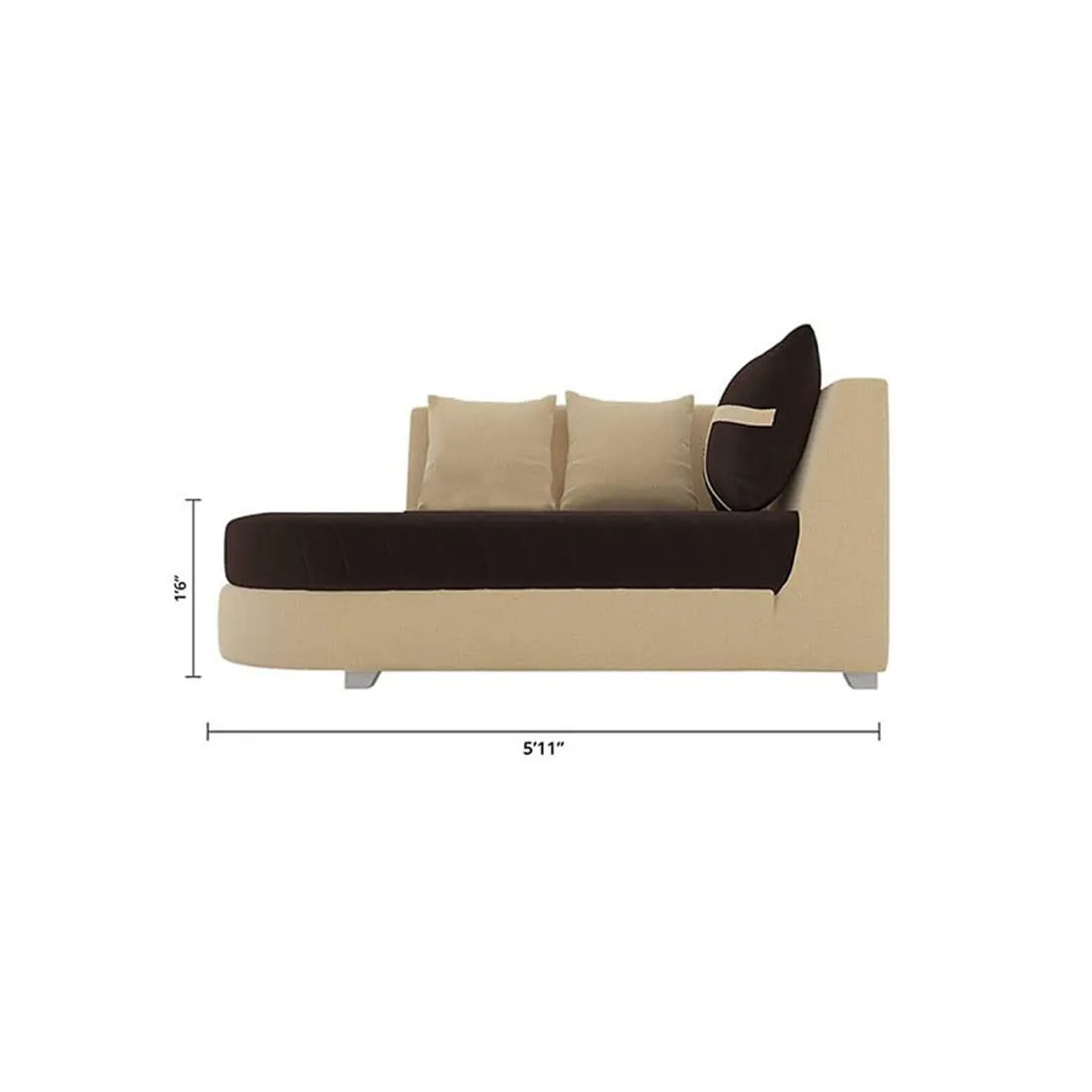 Dalton L Shape Fabric Sofa for Living Room