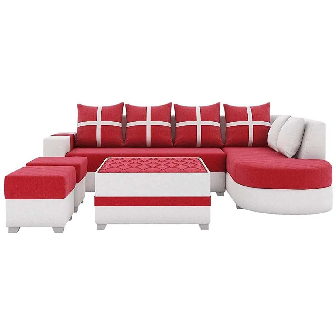 Dalton L Shape Fabric Sofa for Living Room