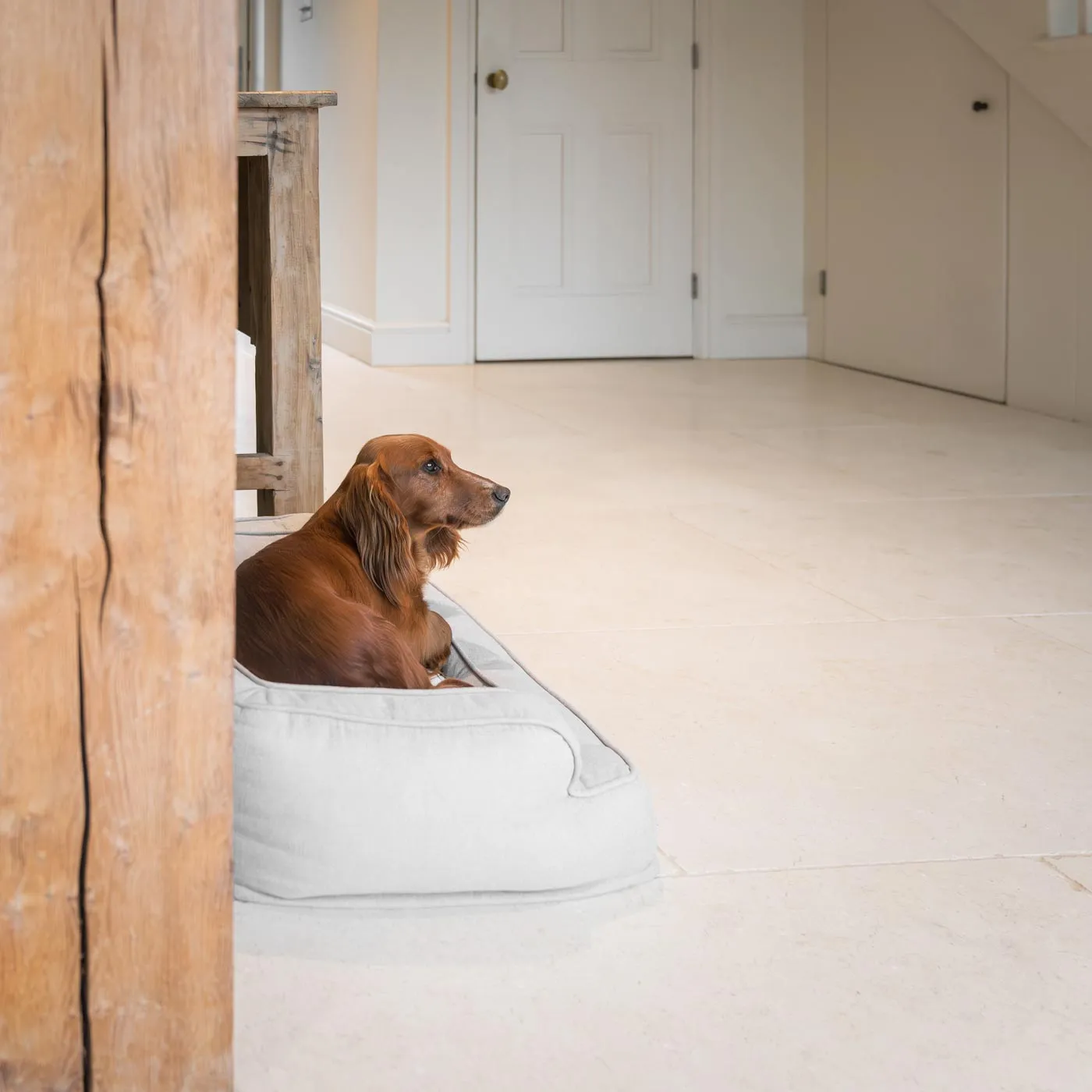 Deep Sleep Dog Bed in Alabaster by Lords & Labradors