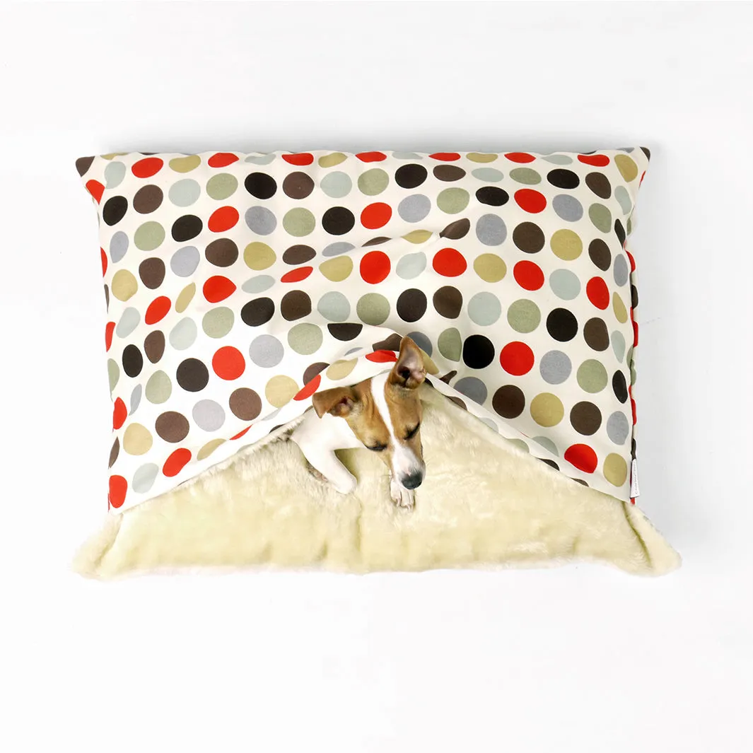 Dog Snuggle Bed in Cotton