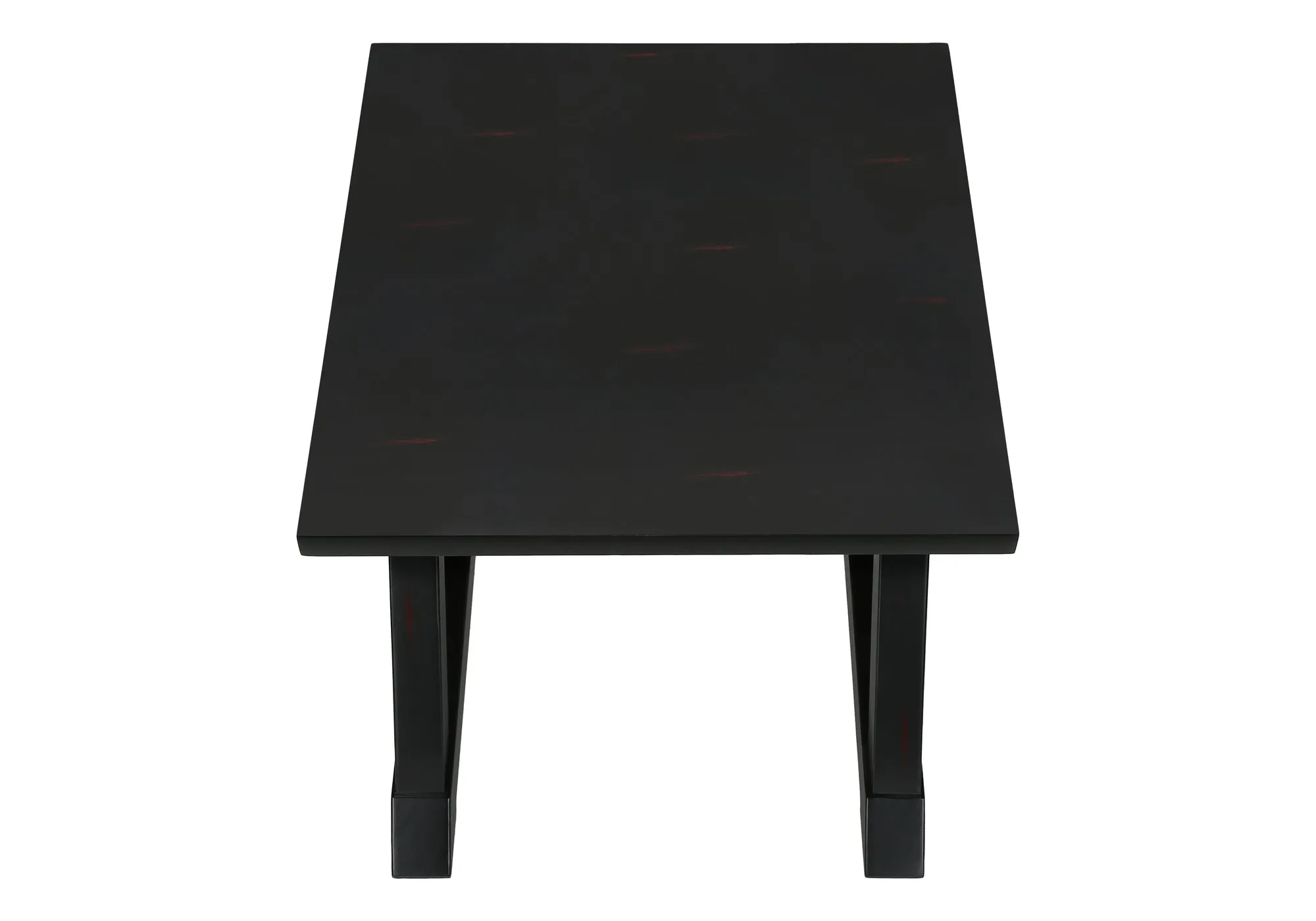 Elegance Square: Transitional Black Veneer Accent Table