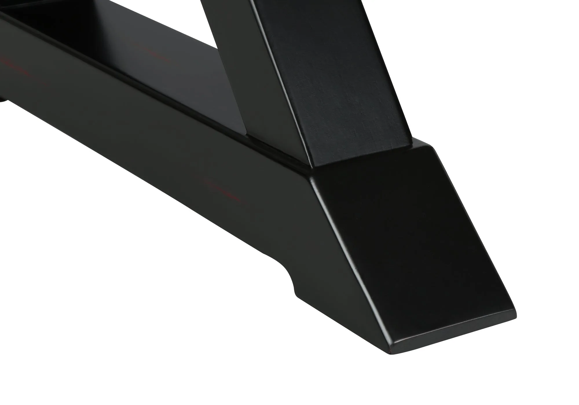 Elegance Square: Transitional Black Veneer Accent Table